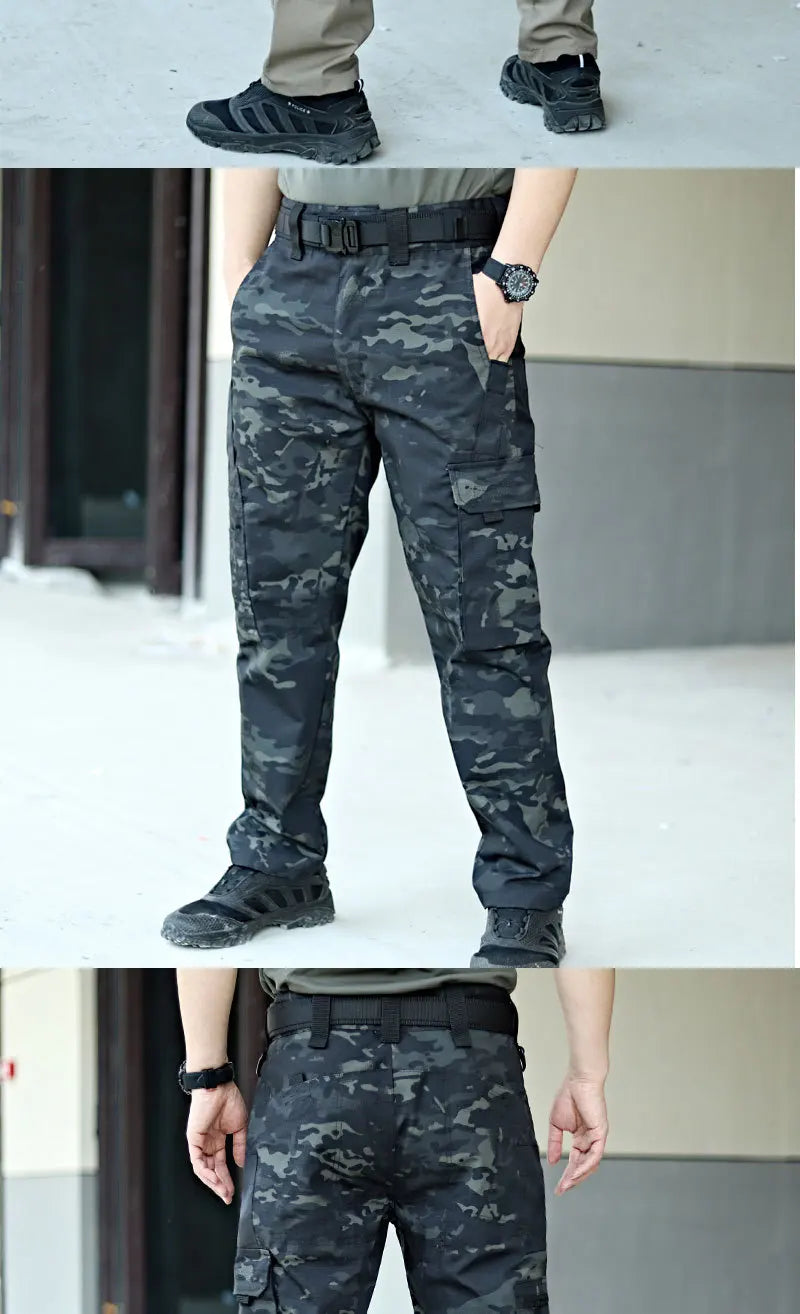 Men's Cargo Work Pants | Multi-Pocket Outdoor Style | Pantalón Cargo Hombre