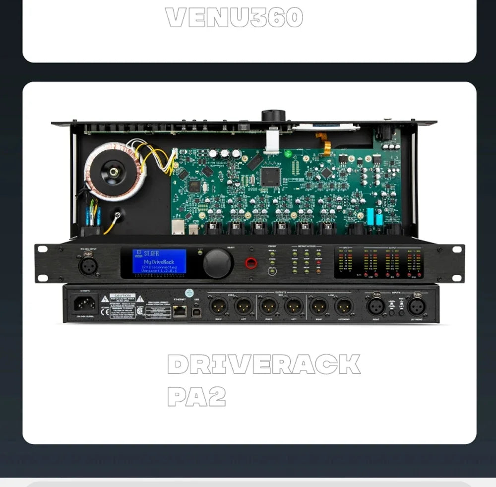 PA2 VENU360 Digital Audio Feedback Suppressor | Crossover Matrix | DSP | Speaker Management | Stage