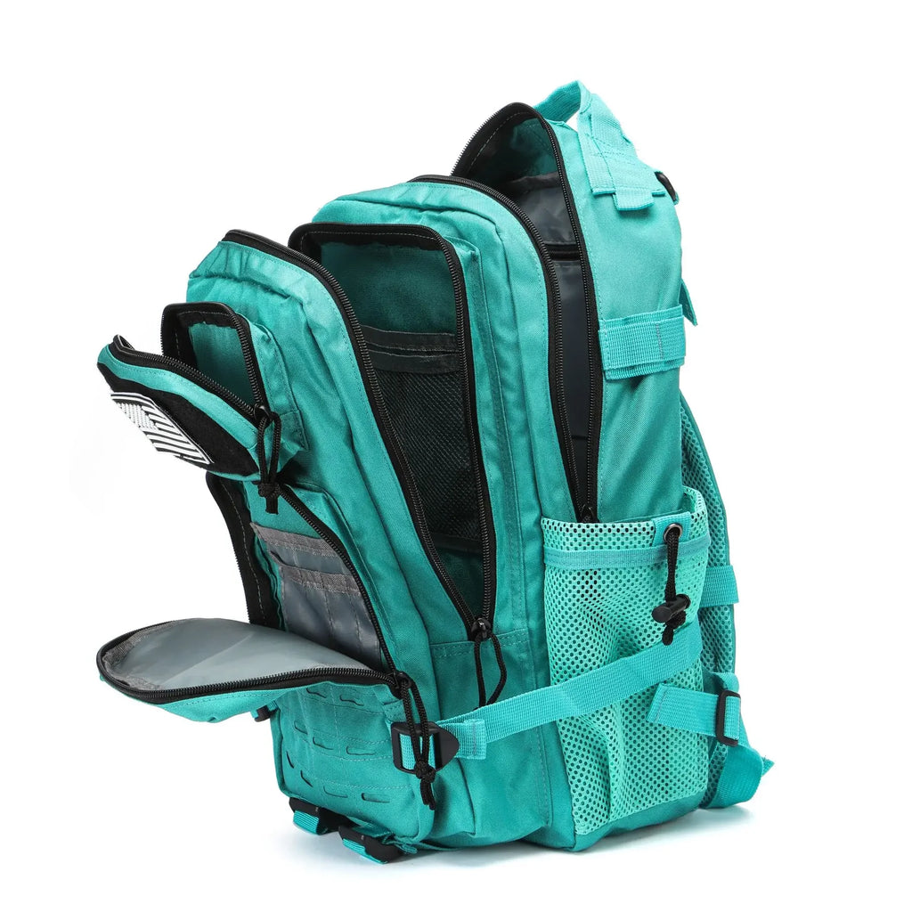 Waterproof Backpack 25L/50L | Gym, Hiking, Travel & Laptop Bag | Dual Bottle Holders | 12 Colors