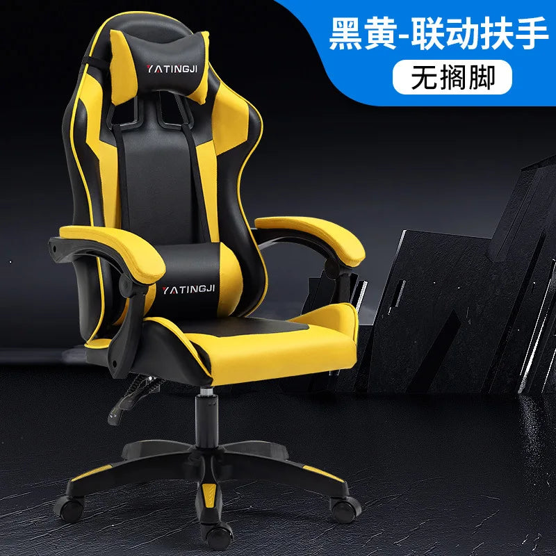 Reclining Massage Gaming Chair | Footrest Option | Swivel