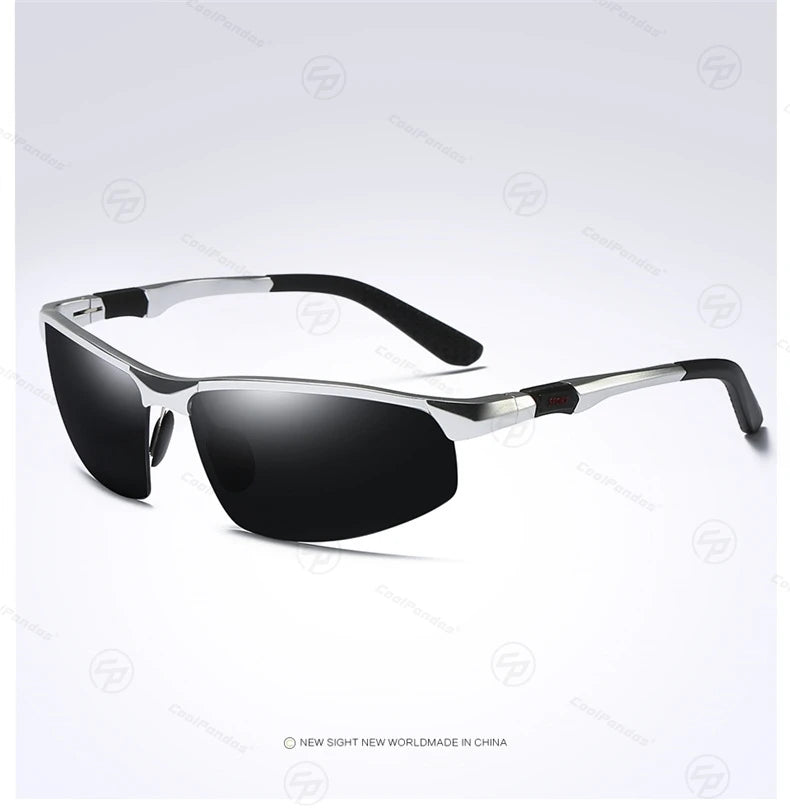 COOLPANDAS Gafas de Sol Polarizadas UV400 | Marco de Aleación | Estilo Cuadrado