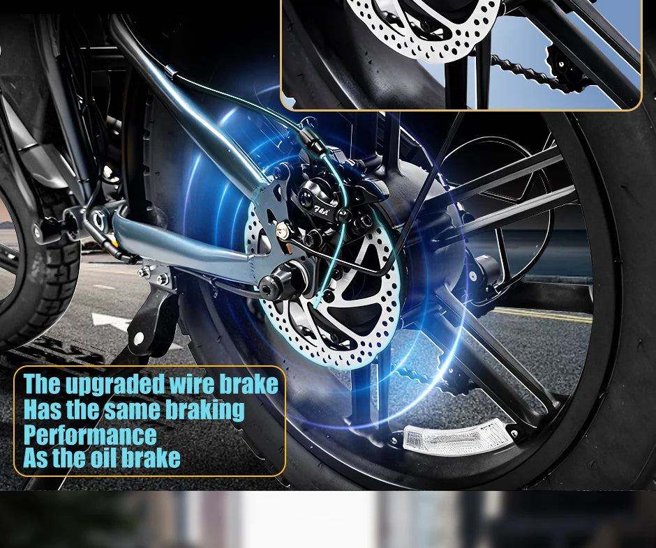 QS7 E-Bike 1500W Motor Brushless | 48V 20/35/60Ah | 55km/h | Todo Terreno | Shimano 7v | Garantía 1 Año