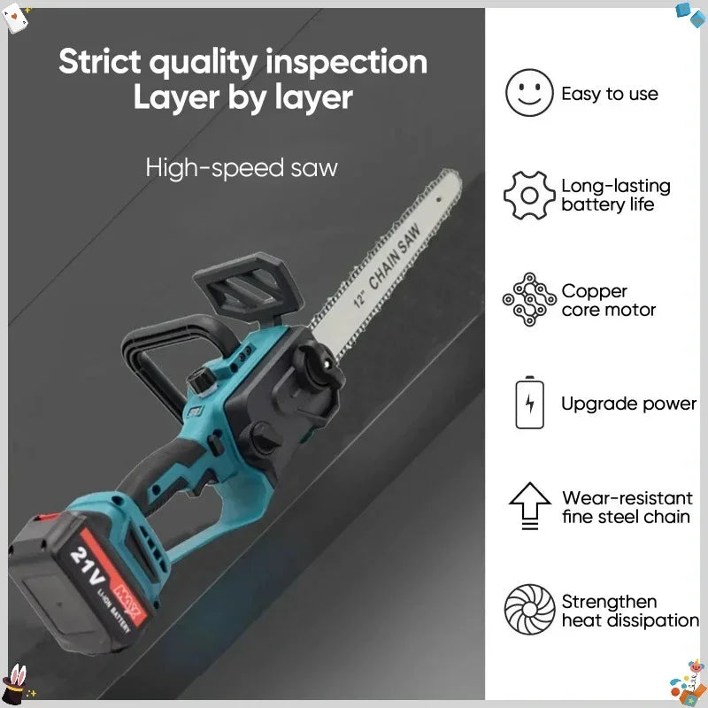 Makita 600W | 12in Brushless Cordless Chainsaw | No Battery