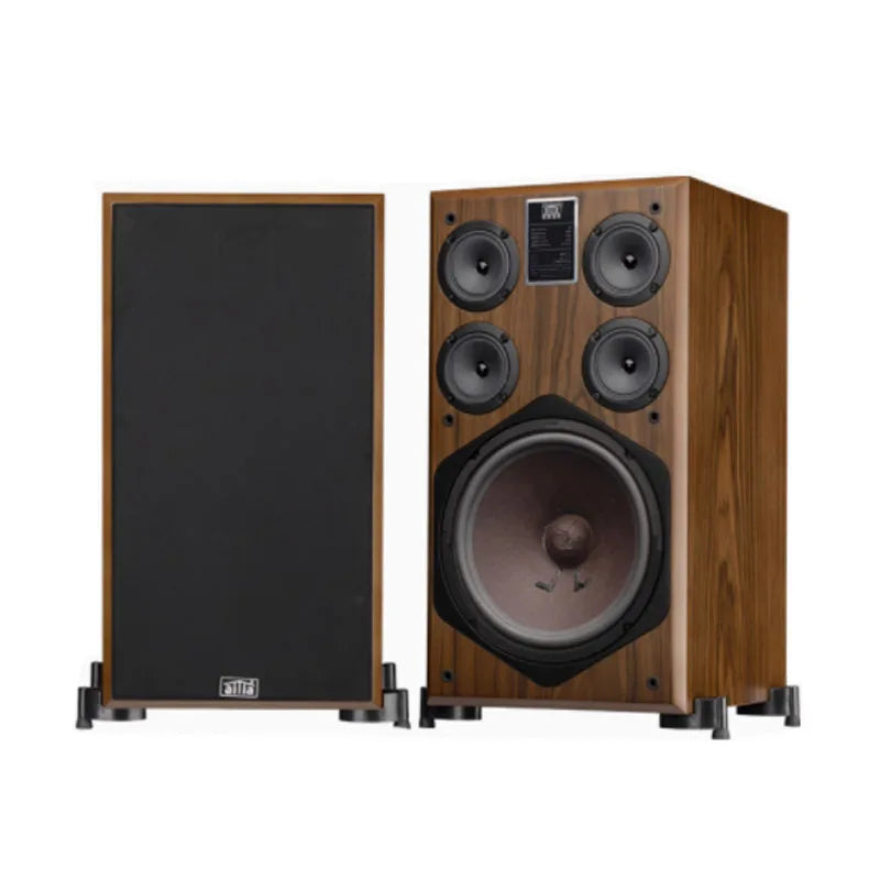AOSIBAO 10" HIFI Bookshelf Speaker | 3-Way 150W | Wood Cabinet | Home Theater & KTV