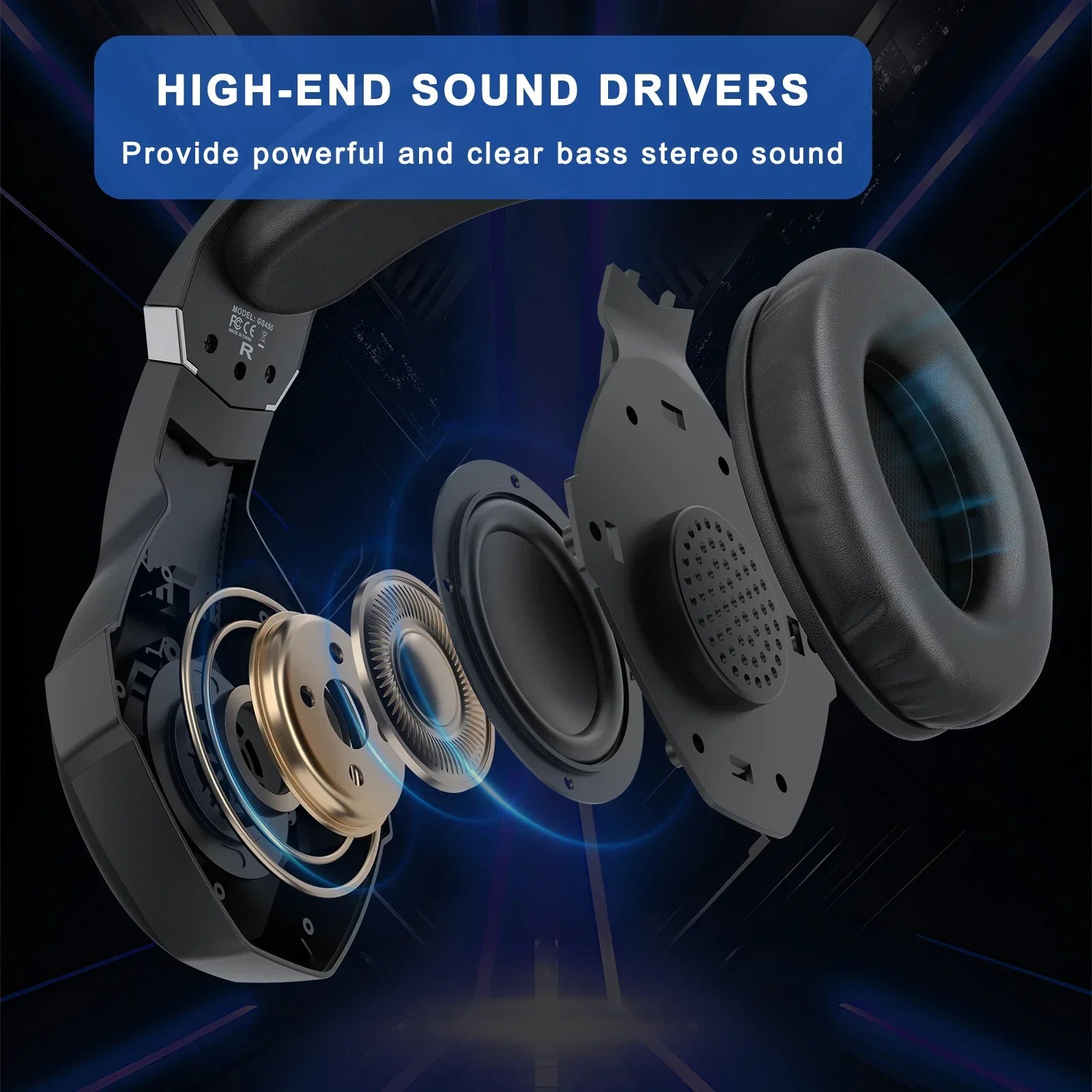 Audífonos Gaming GGBEE GS450 | USB + 3.5mm | RGB | Micrófono 360° | PC/PS4/PS5/Xbox | GGBEE GS450 Gaming Headset USB 3.5mm RGB 360° Mic PC PS4 PS5 Xbox