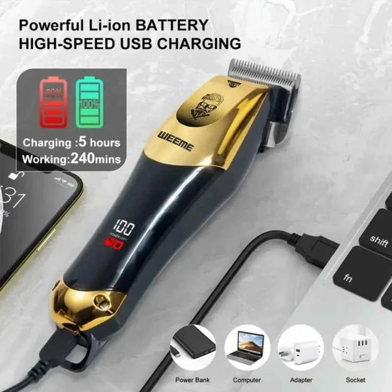 T9 Rechargeable Hair Clipper | USB-C Beard & Hair Trimmer / Recortadora T9 recargable