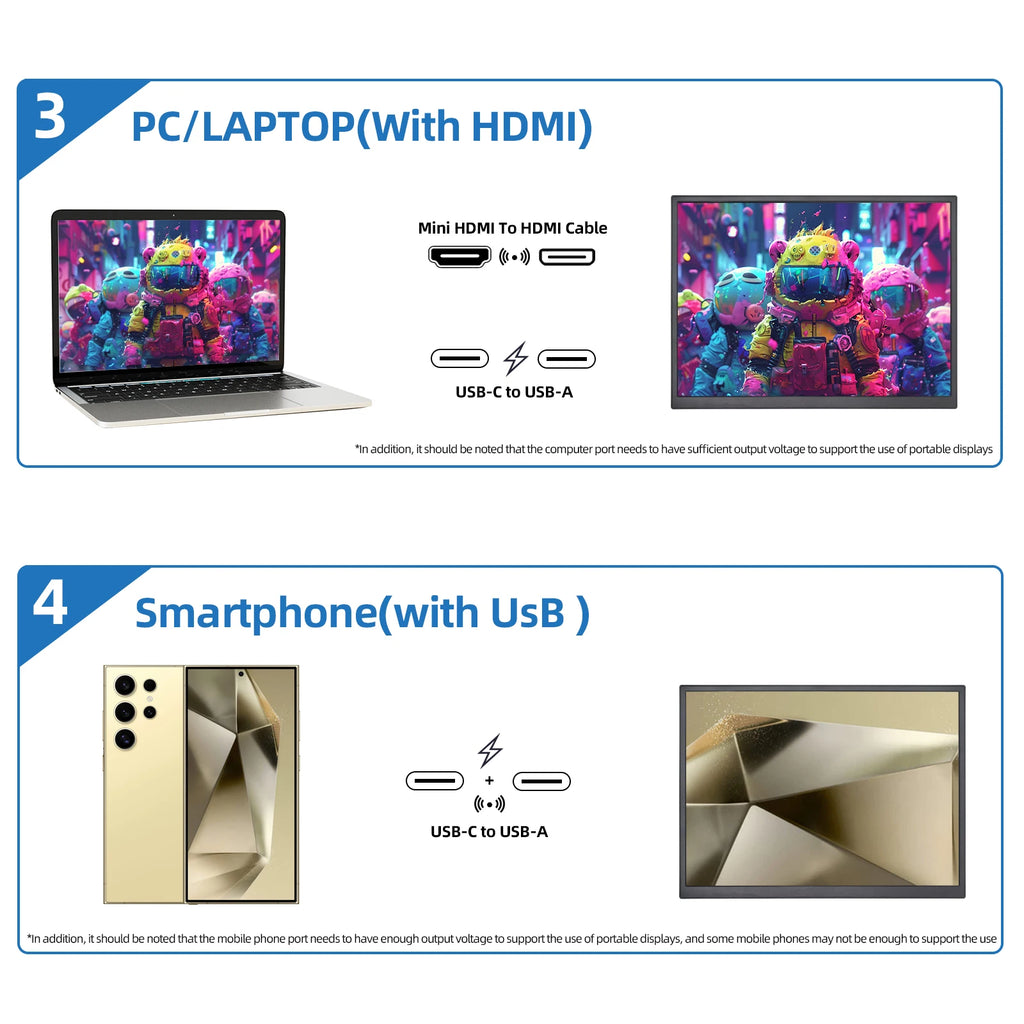 ZSUS PM10A | Monitor Portátil 10.5" 1280P IPS | 100% sRGB, 420 nits, Low Blue Light, Type-C