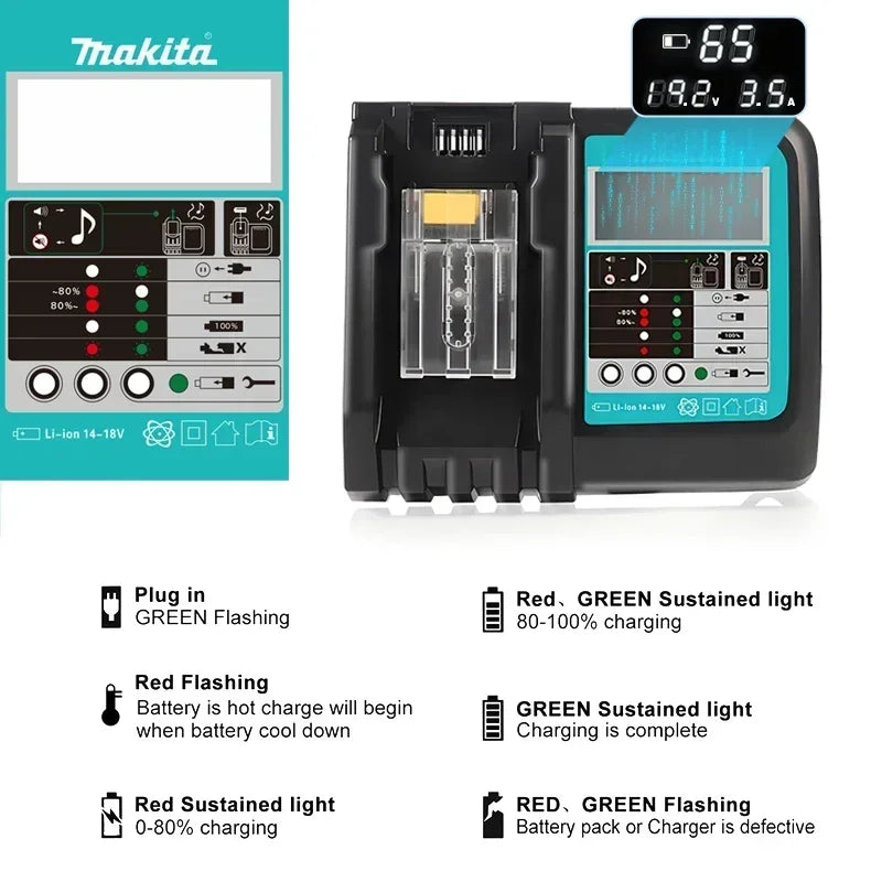 Makita 18V LXT Battery Chargers | DC18RC/DC18RD | US/EU