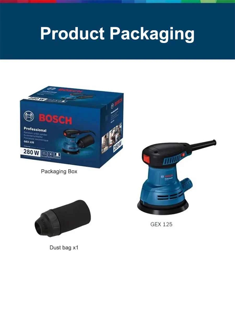 Bosch GEX125 | 280W Orbital Sander | Wood & Automotive