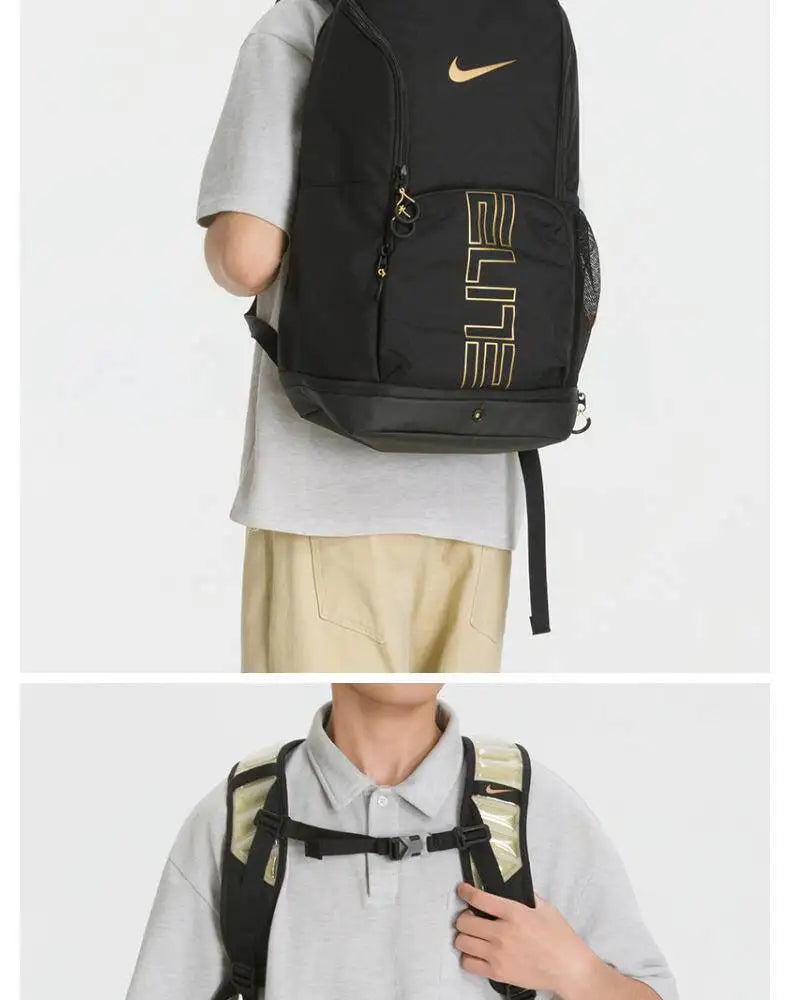 Nike Elite HM9965-013 | Black & Metallic Gold | Unisex Backpack