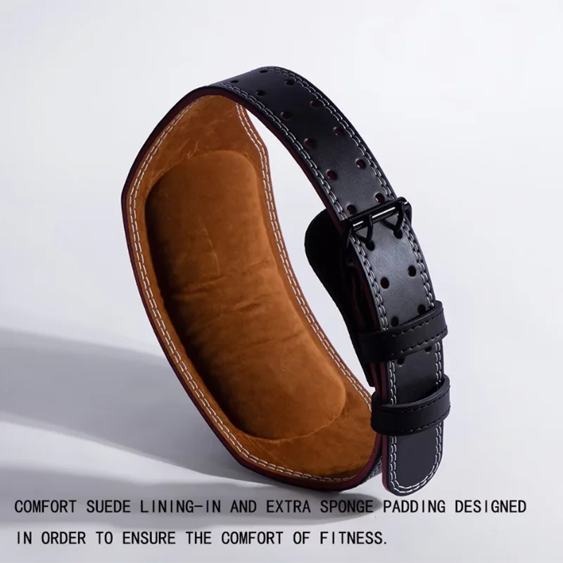 Weightlifting Belt PU & Cow Leather | Waist Support for Powerlifting & Strength Training