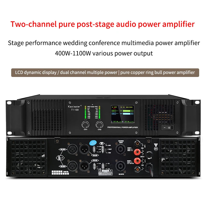 Branwish 400–1100W Professional Power Amplifier | DJ & PA | Amplificador de Audio