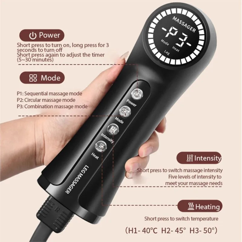 HANRIVER Air Compression Leg Massager | JB-705-3 | Masajeador de Piernas