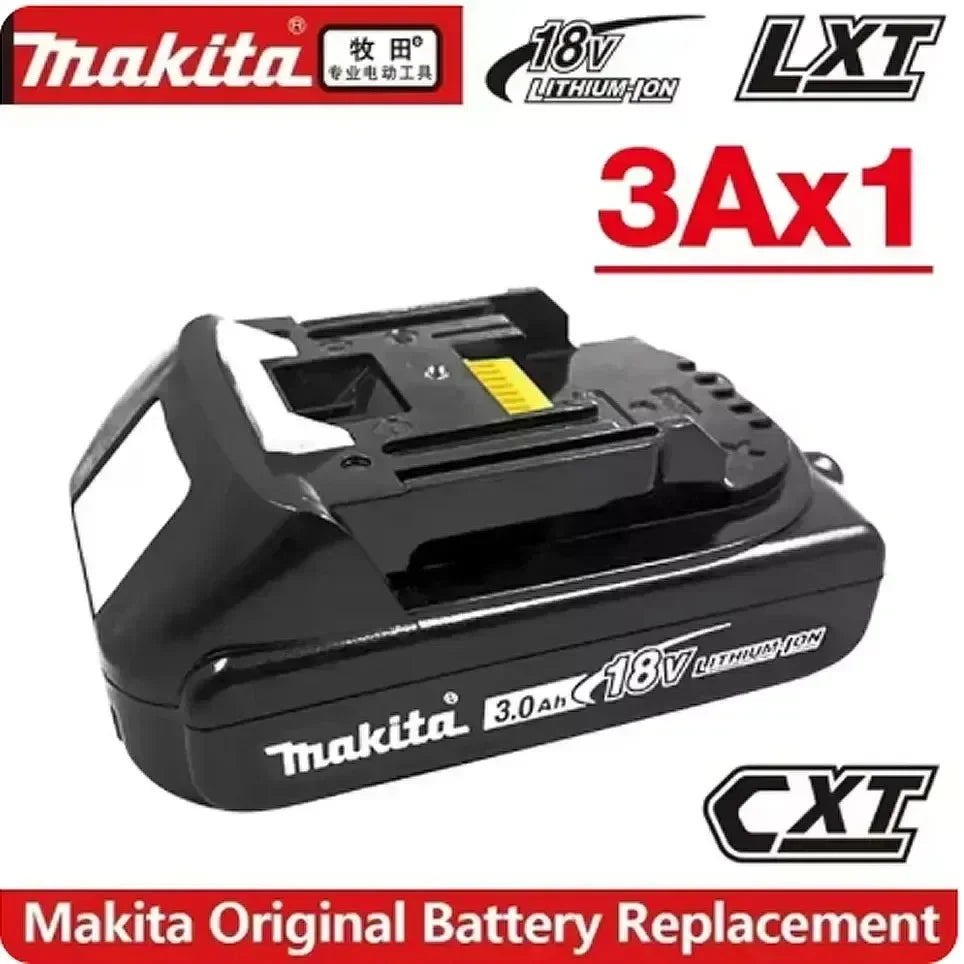 Makita-Compatible 18V Batteries & Charger | 3Ah/6Ah | DDF487
