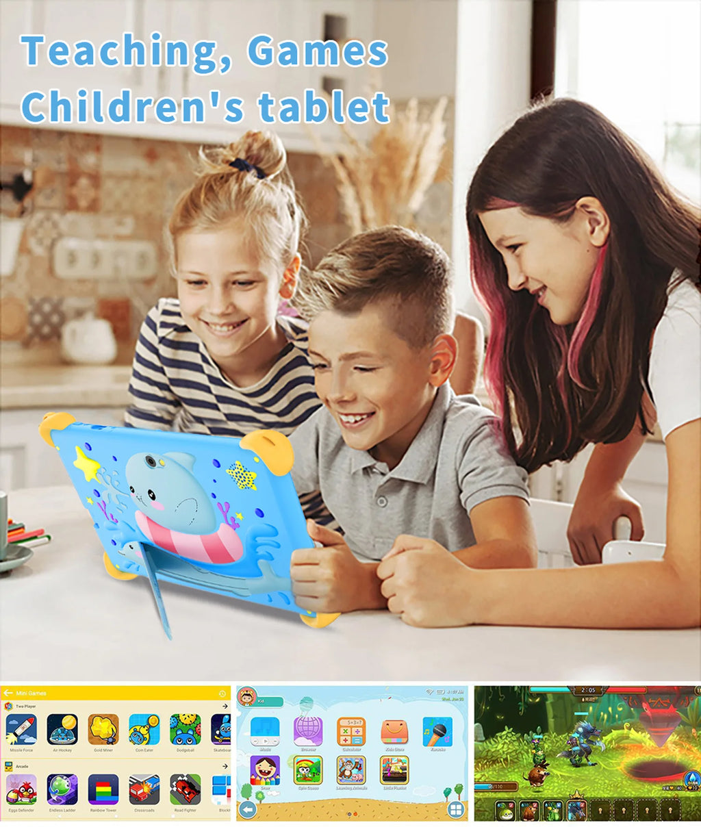 Tablet Infantil BDF 7" | Android 13 | 4GB RAM + 64GB | WiFi | Quad-Core | 4000mAh | Diseño para Niños