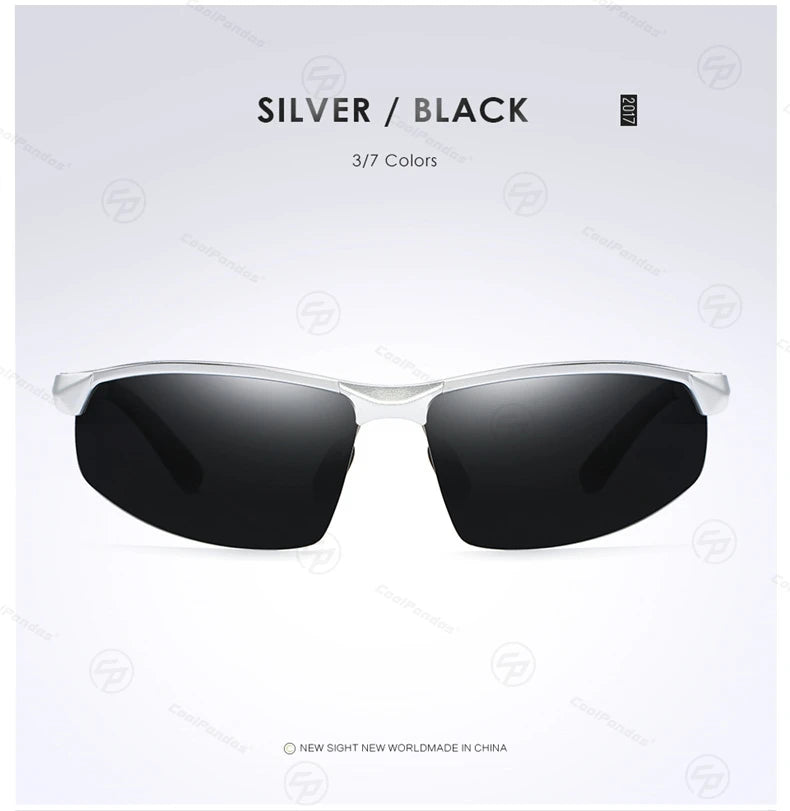 COOLPANDAS Gafas de Sol Polarizadas UV400 | Marco de Aleación | Estilo Cuadrado