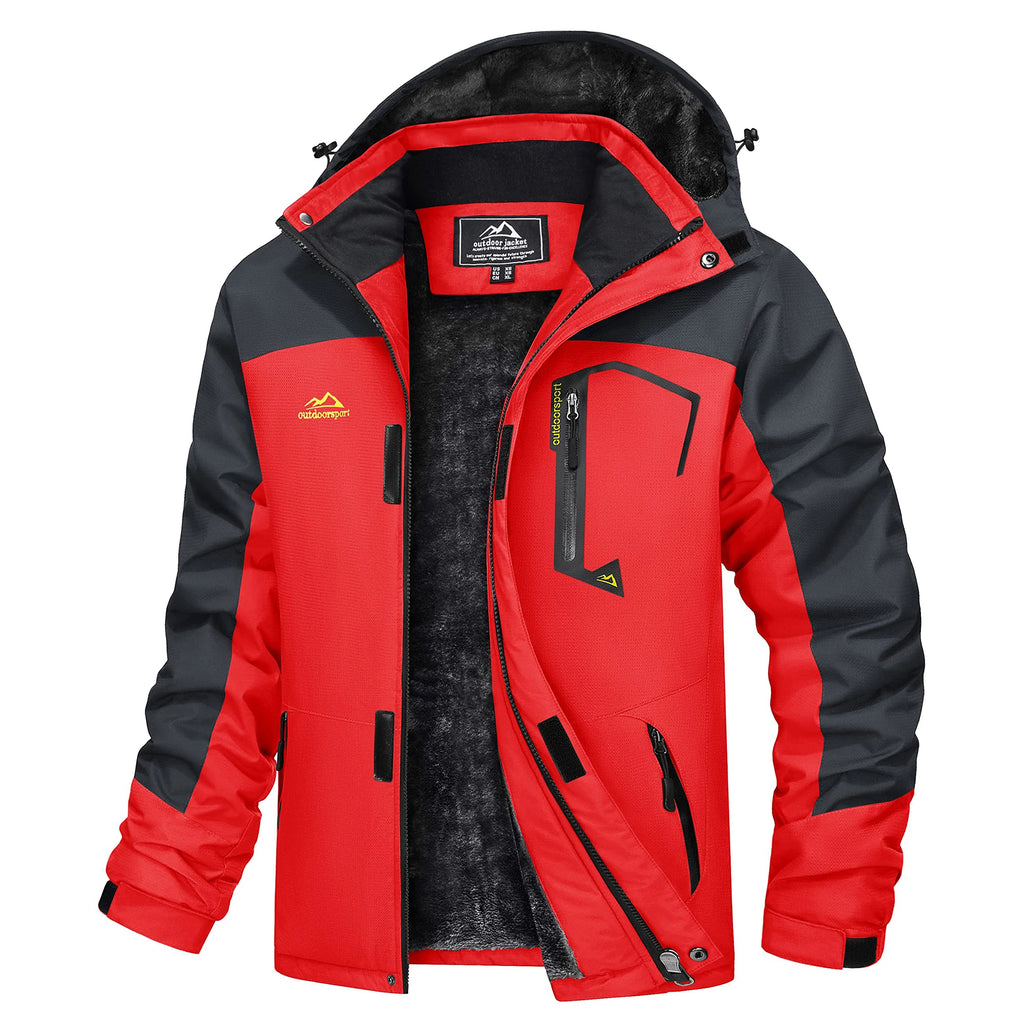 MAGCOMSEN Men's Winter Jacket | Fleece Lined | Ski & Hiking