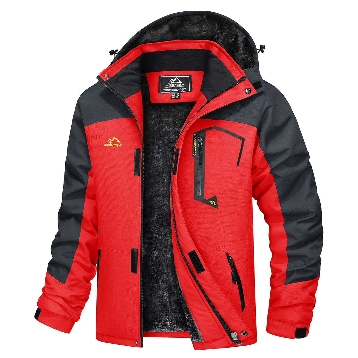 MAGCOMSEN Men's Winter Jacket | Fleece Lined | Ski & Hiking