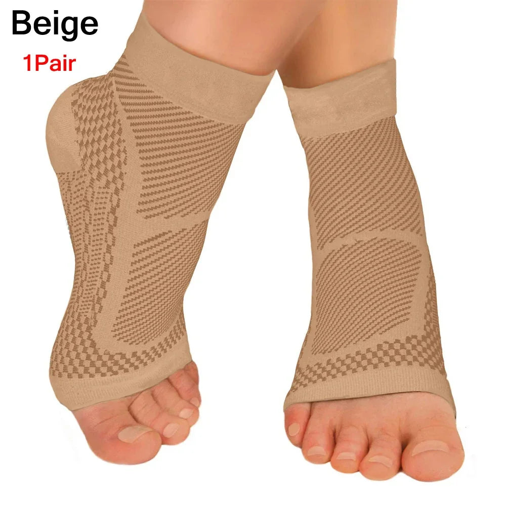 Ankle Brace Compression Sleeve | Plantar Fasciitis & Arch Support | Sports & Recovery