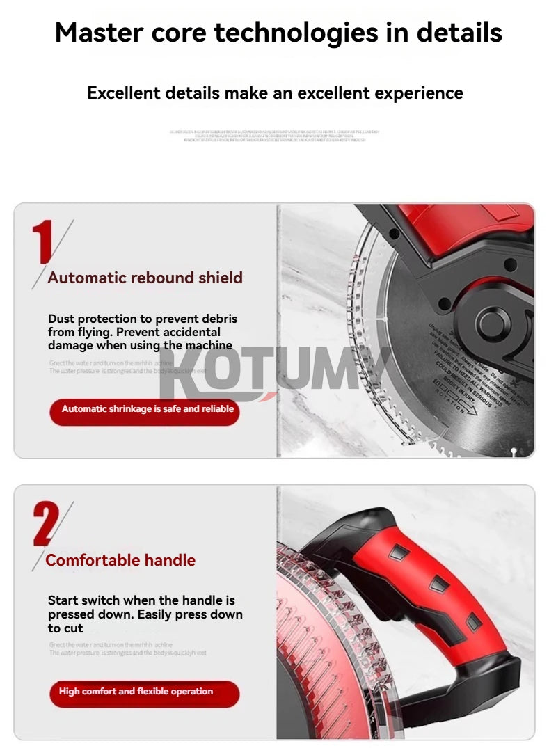 KOTUMY Multifunction Miter Saw | 1500–2200W | 45°