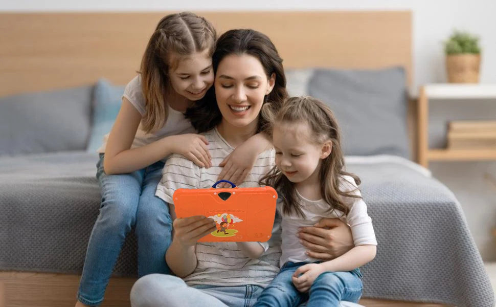 Tablet Infantil BDF 7" | Android 13 | 4GB RAM + 64GB | Quad-Core | WiFi | 4000mAh | Verde, Rosa, Naranja, Azul