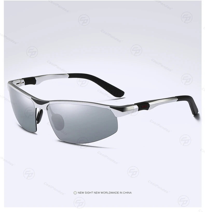 COOLPANDAS Gafas de Sol Polarizadas UV400 | Marco de Aleación | Estilo Cuadrado