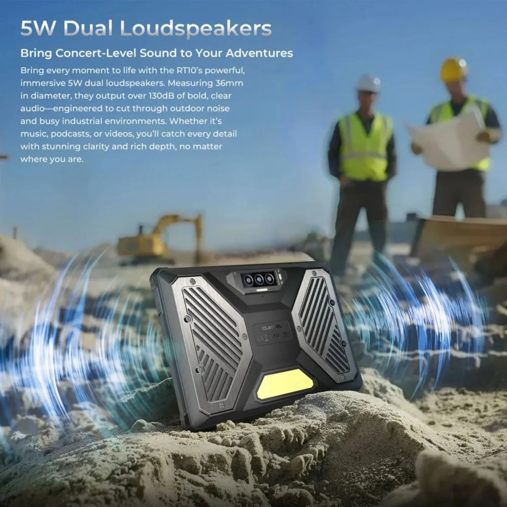 OUKITEL RT10 | Rugged Tablet 5G 25000mAh 64MP 11" FHD | Android 15 con Soporte