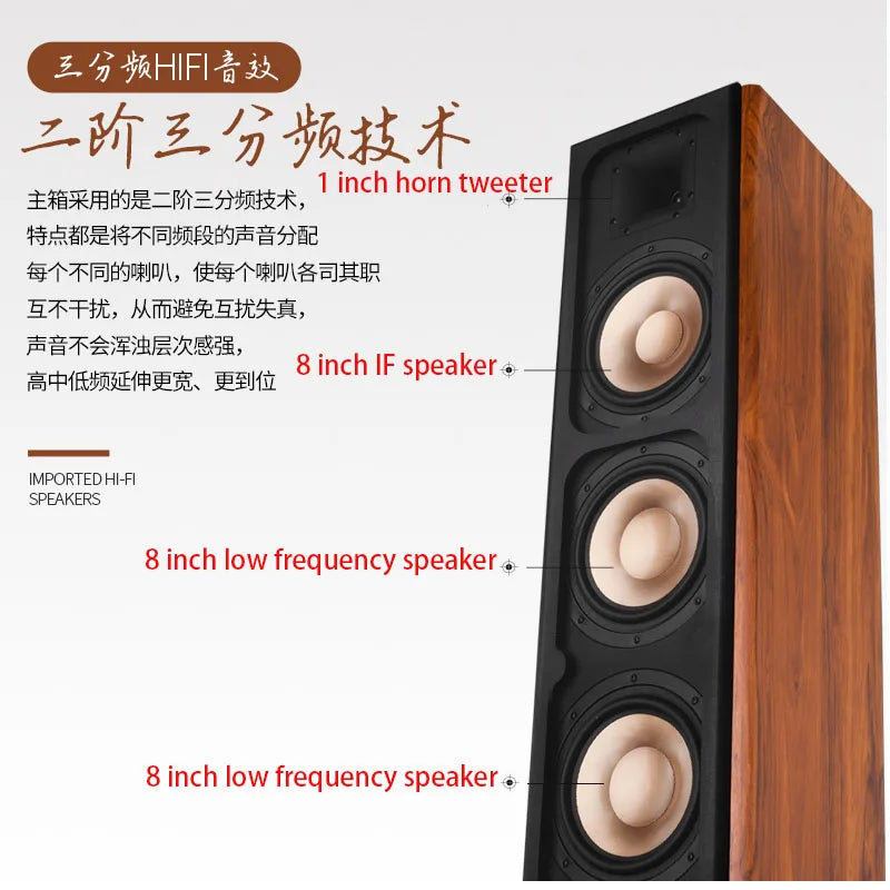 KYYSLB 5.1 Home Theater Audio System | 1600W | DTS Dolby | 12" Subwoofer | Wood Speakers