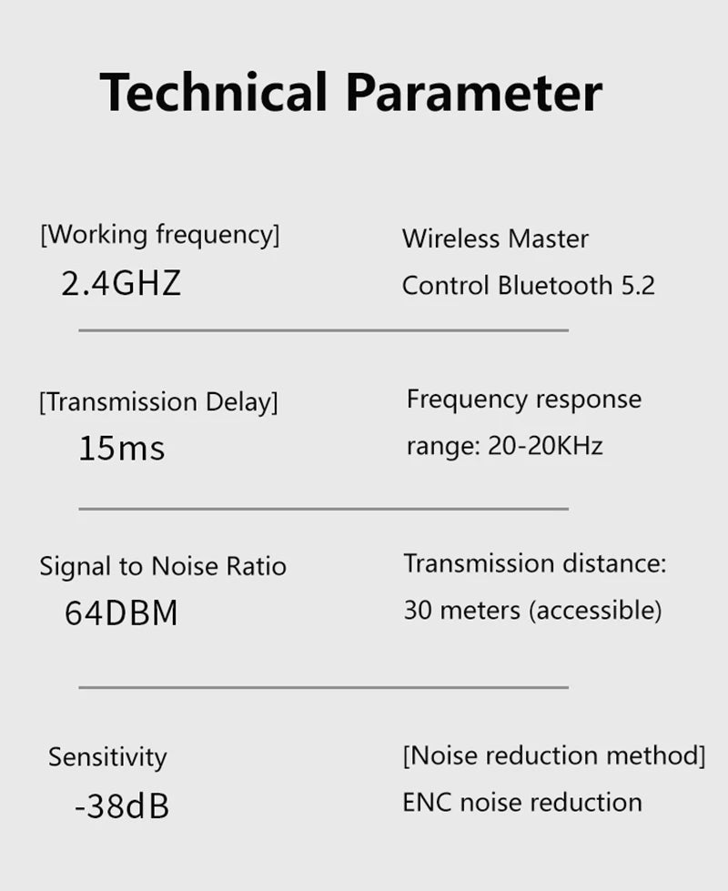 Wireless Lavalier Microphone | Rechargeable Clip-On Mic | iPhone & USB-C