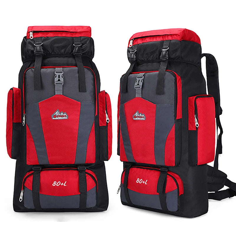 80L Nylon Hiking Backpack | Outdoor Travel / Mochila de montaña