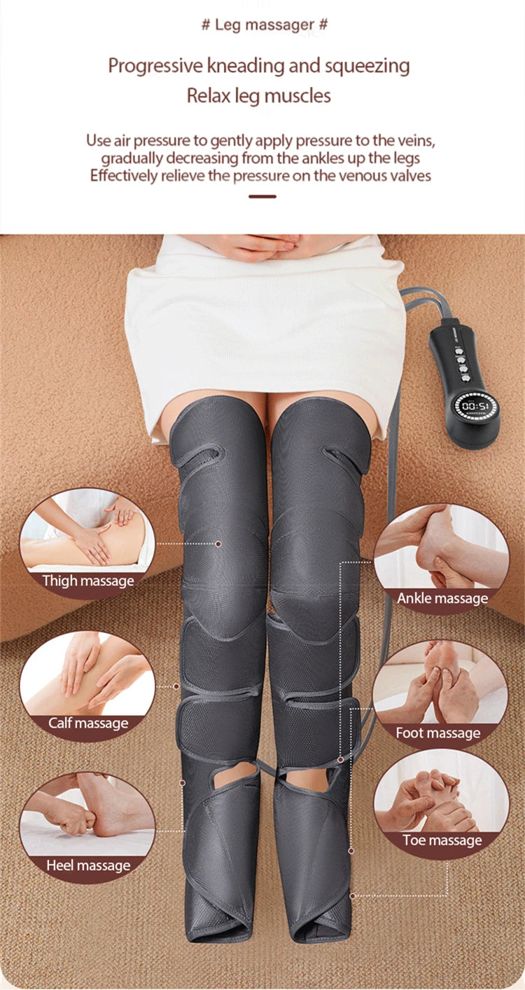 HANRIVER Air Compression Leg Massager | JB-705-3 | Masajeador de Piernas