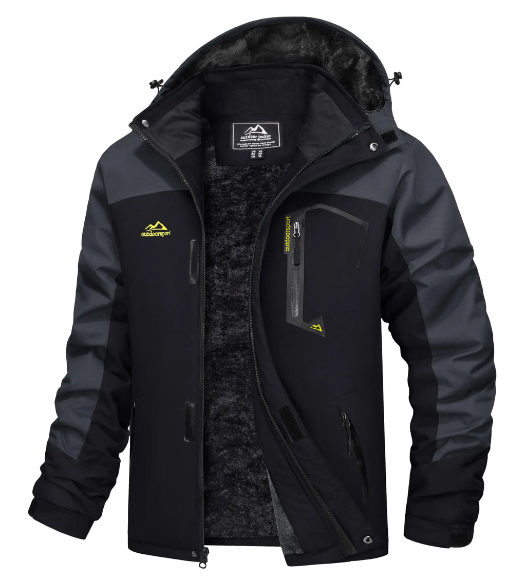 MAGCOMSEN Men's Winter Jacket | Fleece Lined | Ski & Hiking