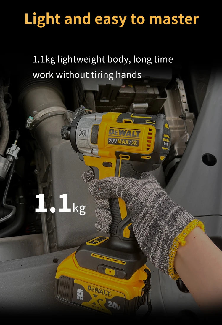 DEWALT-Compatible DCD887 | 20V Brushless Impact Driver | Tool Only