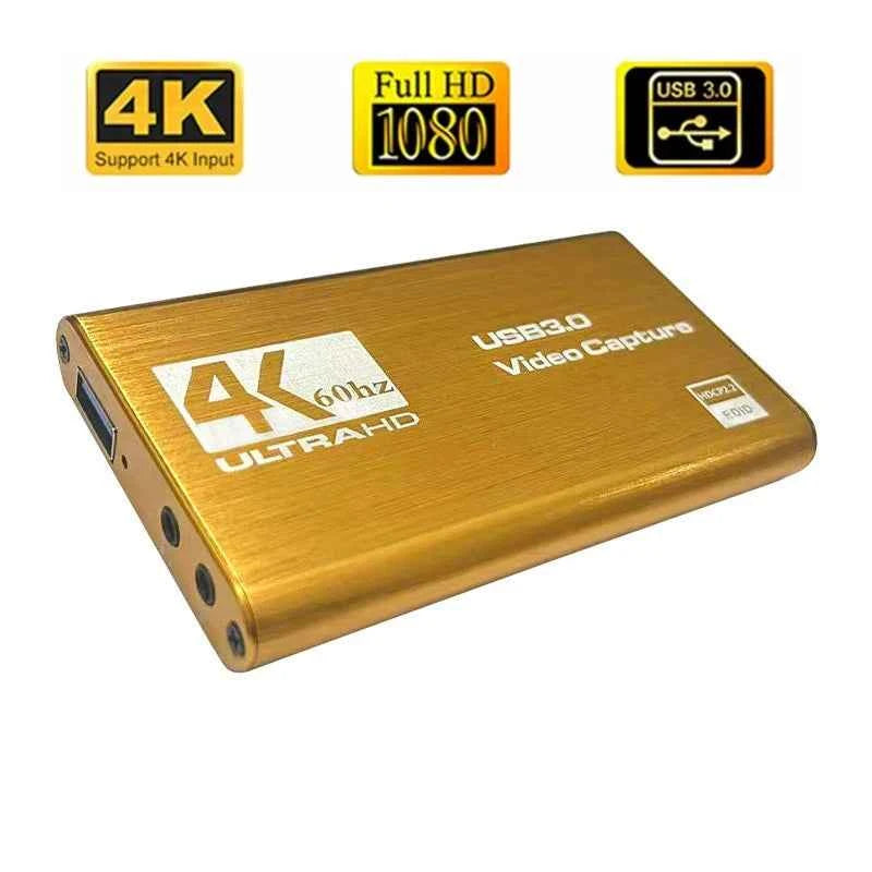 HDMI USB 3.0 Capture Card | 4K Input, 1080p 60fps | Capturadora de Video