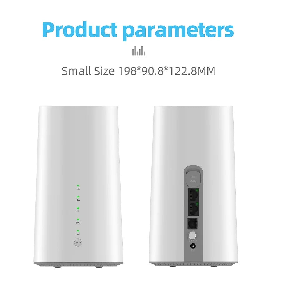 Router 5G AX3600 WiFi 6 | SIM & eSIM | CPE Indoor | Mesh | 5G/4G/3G | Hotspot Inalámbrico | VoLTE