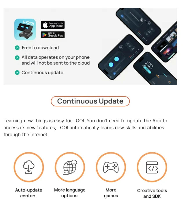 LOOI Robot — AI Mini Robot with Voice & ChatGPT | Smart Learning Companion