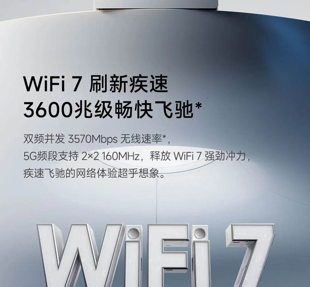 Xiaomi Router BE3600 WiFi 7 Mesh | MLO Doble Banda | 3600Mbps | Qualcomm 4-Core | VPN | Gaming | MiWiFi
