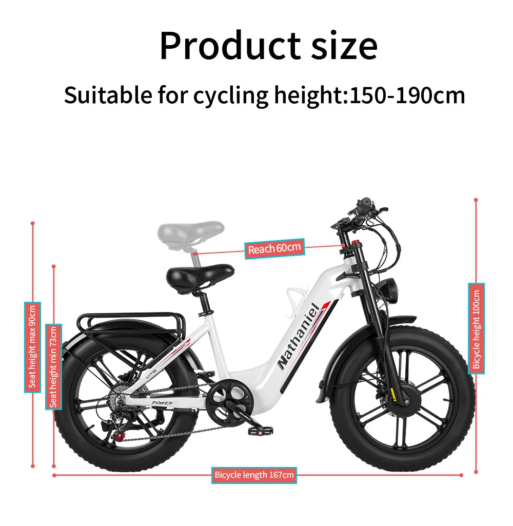 E-Bike 20" Doble Motor 2x1000W | 48V 20Ah Extraíble | 50km/h | Shimano 7v | Frenos Hidráulicos | Marco Aluminio | Adultos