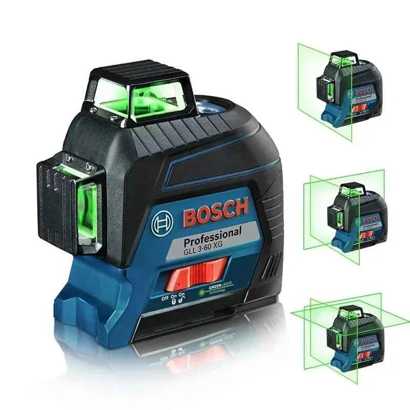 Bosch GLL3-60XG | Green 3D 12-Line Laser Level | Self-Leveling