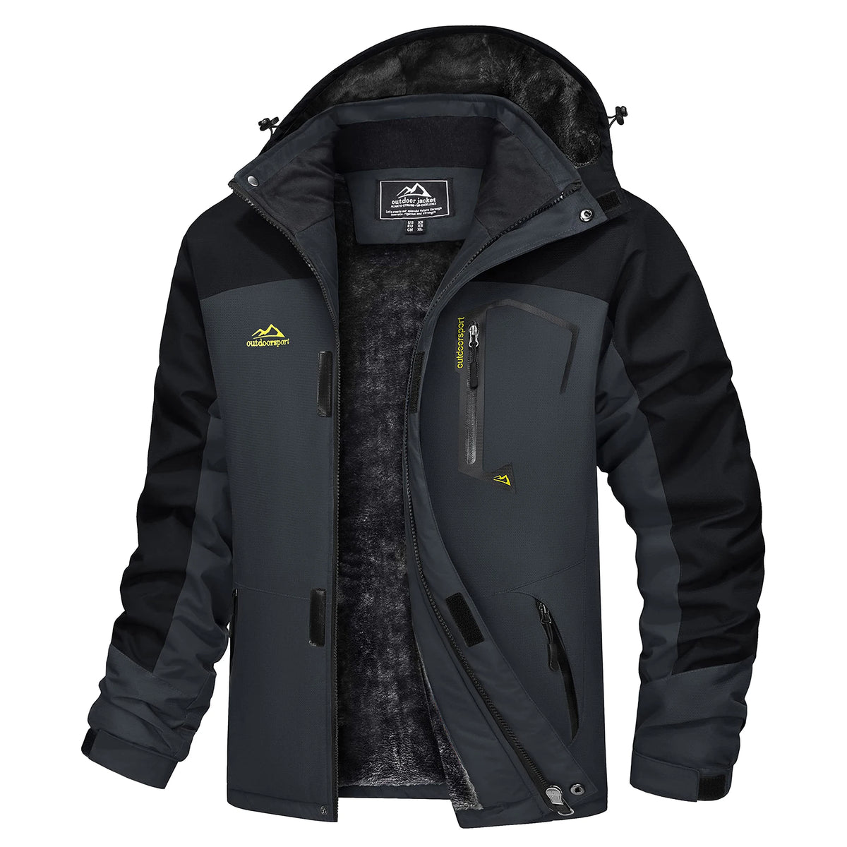 MAGCOMSEN Men's Winter Jacket | Fleece Lined | Ski & Hiking