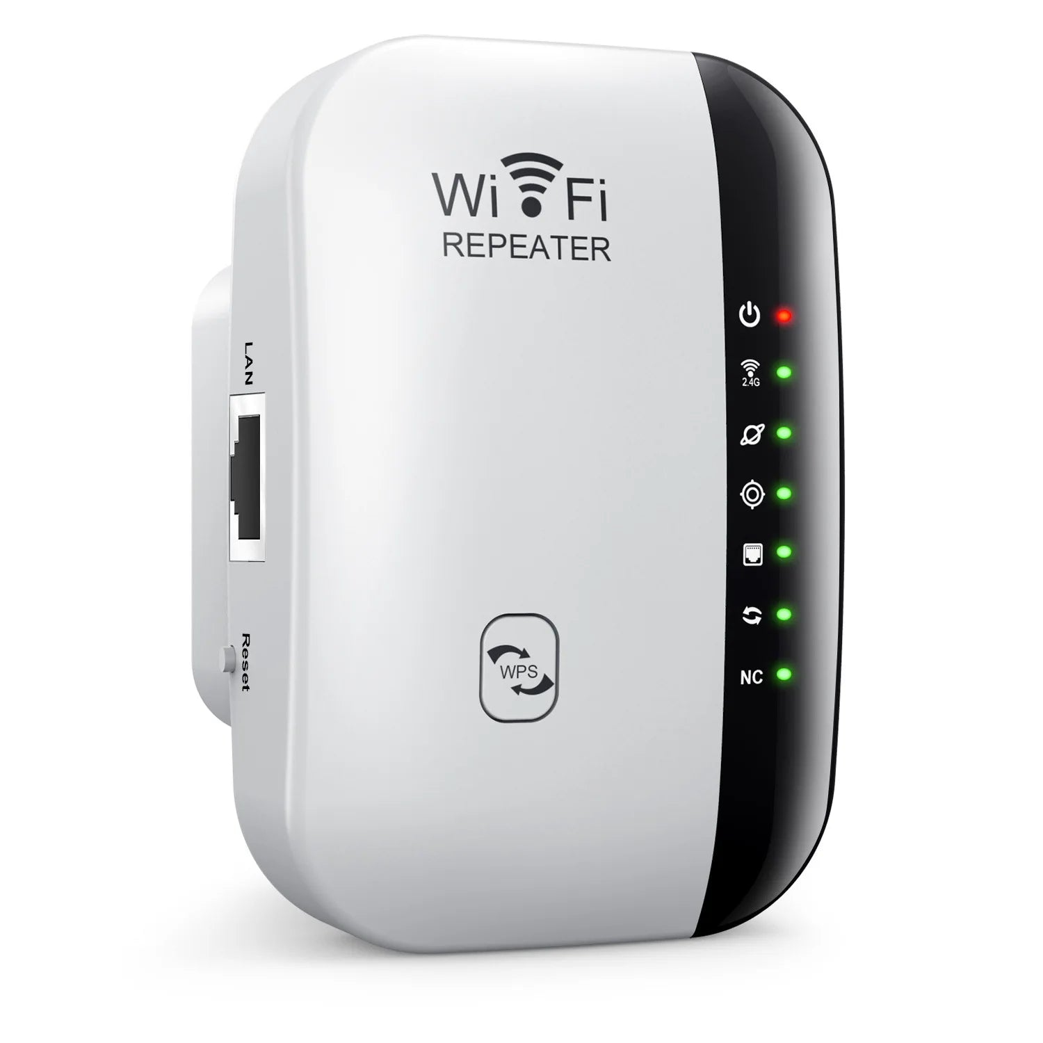WiFi Repeater 300Mbps 2.4GHz – Wireless Signal Booster & Range Extender | EU & US Plug