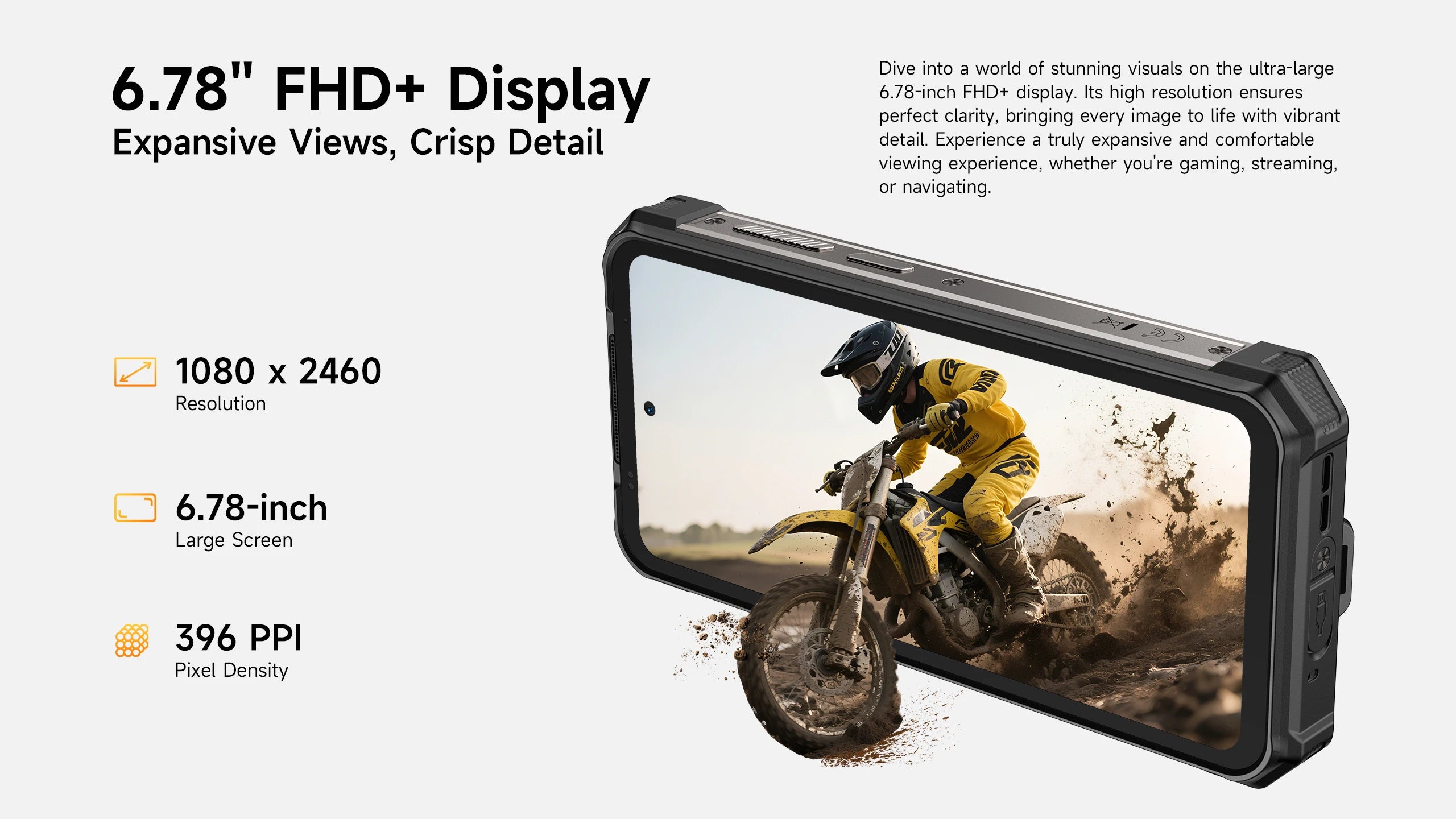 Ulefone RugKing 5 Pro | Rugged Phone 4G 20000mAh 64MP Android 16 | IP68 NFC 33W