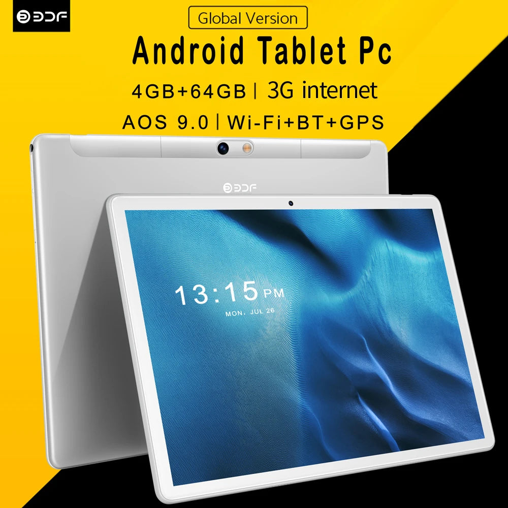 Tablet BDF S10 10.1" | Android 13 | 6GB RAM + 128GB | 4G LTE | Octa-Core | 5000mAh | IPS 1280x800