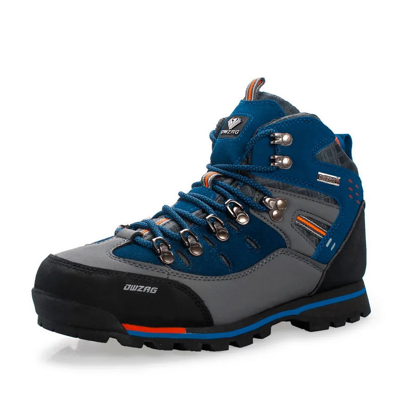 Laxsesu Men's Hiking Boots | Lace-Up & Rubber Sole | Outdoor Walking