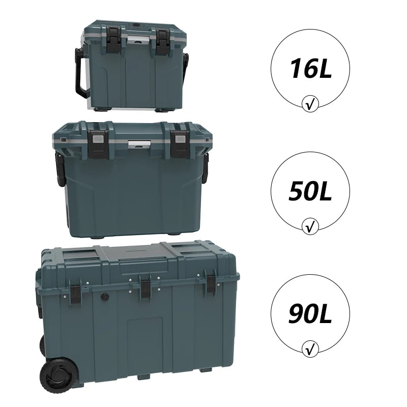 Outdoor Insulated Cooler with Wheels | Nevera portátil con ruedas