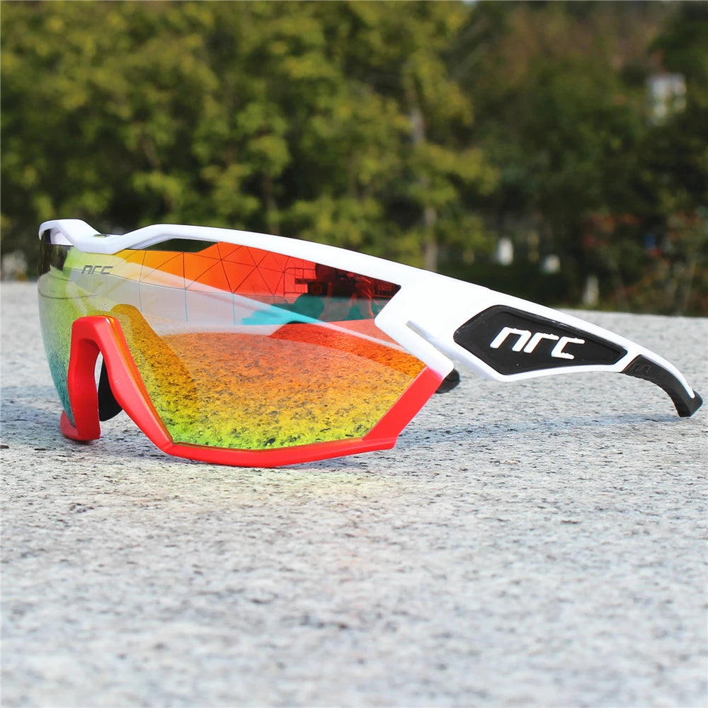 NRC X2 PRide Gafas de Ciclismo con 3 Lentes – Hombre/Mujer, MTB, Bicicleta, UV400