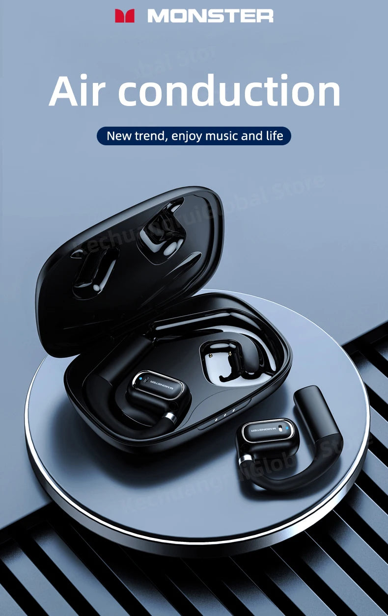 Monster XKO01 - Auriculares TWS Bluetooth 5.3 | 28h Batería | ENC | Ear Hook