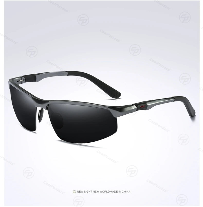 COOLPANDAS Gafas de Sol Polarizadas UV400 | Marco de Aleación | Estilo Cuadrado