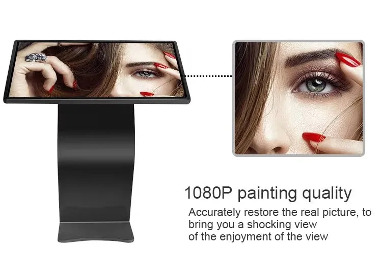 43-Inch Horizontal Touchscreen Kiosk | Full HD Digital Signage / Quiosco táctil horizontal de 43 pulgadas