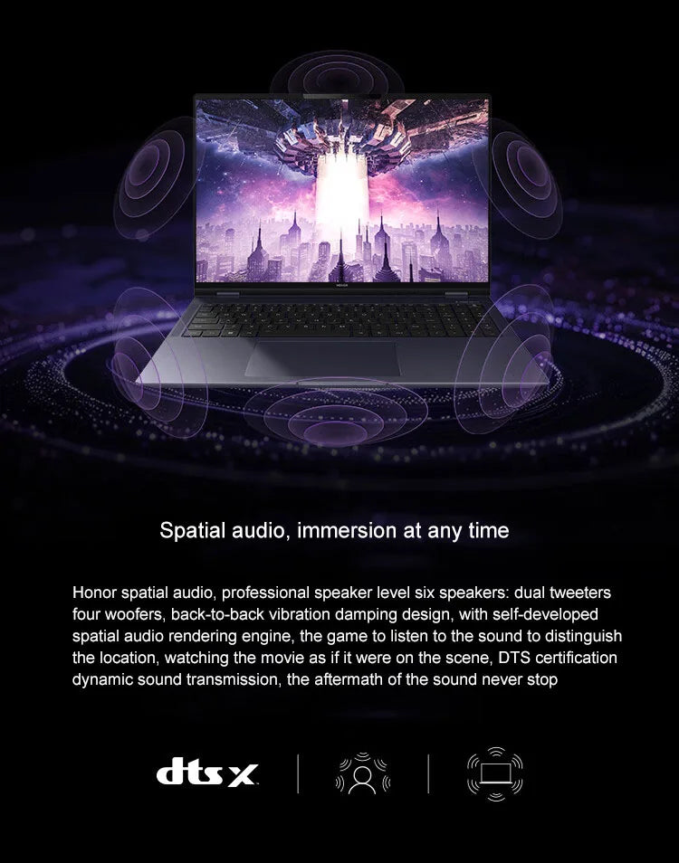 Honor MagicBook Pro 16 Laptop 2024 | Intel Core Ultra 5, 16GB/24GB DDR5, 1TB/2TB SSD | 3K 165Hz, Windows 11